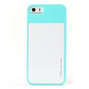 iSLi5MT/WH [iPhone 5/5s対応 カード収納薄型ケース iSlide Mint + White]