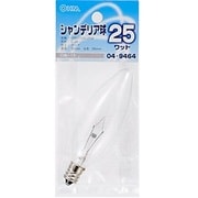 白熱電球 シャンデリア球 E12口金 25W形 32mm径 クリア LB-C2225-C