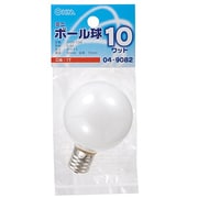 白熱電球 ミニボール球 E17口金 10W形 50mm径 ホワイト LB-G5710-W