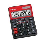 カラフル電卓 ミニ卓上サイズ W税計算 12桁 ブラック LS-120WT-BK