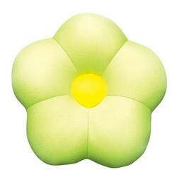 MOGU クッション パウダービーズクッション フラワー ライトグリーン
