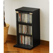 SCDT-2650G（BK） [CDVDタワー 3段 ブラック]