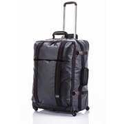 フェザーPU 撥水PVCコーティングキャリーケース Mサイズ 旅行日数目安:4~7泊 70L TSAロック搭載 ブラック 85-75831