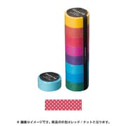 マスキングテープ ベーシック(COLORFULLY COLORFUL)/マステ/パターン (レッド/ドット) MST-MKT02-RE