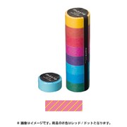 マスキングテープ ベーシック(COLORFULLY COLORFUL)/マステ/パターン (ピンク/ストライプ) MST-MKT02-PK