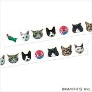 マスキングテープ マルチ(リアルアニマル)/マステ/ネコ MST-MKT12-A