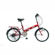 折りたたみ自転車 20型 外装6段変速 レッド FD206SL-II 3124