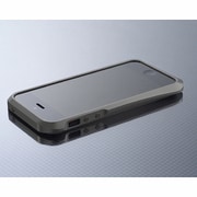iPh5-D001T [iPhone SE/5s/5用 メタルバンパーD001チタングレー]