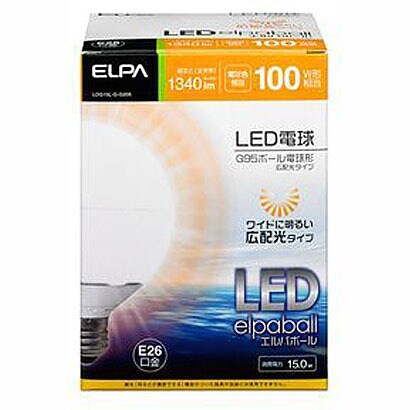 LDG15L-G-G205 [LED電球 E26口金 電球色 1340lm 高配光 LED elpaball（エルパボール）]