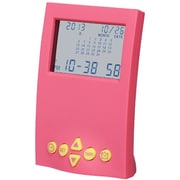 シースルーディスプレイクロック ピンク ML-190-YPK