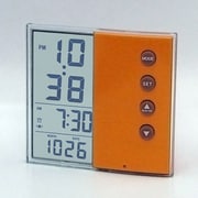 シースルーディスプレイクロック オレンジ ML-206-YOR