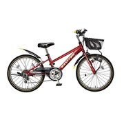 子供用自転車 エキサイター LEDダイナモライト 22型 外装6段変速 赤系フランボヤン EXA22H