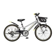 子供用自転車 エキサイター LEDダイナモライト 24型 外装6段変速 シルバー系メタリック EXA24H