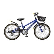 子供用自転車 エキサイター LEDダイナモライト 24型 外装6段変速 青系フランボヤン EXA24H