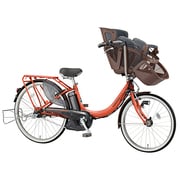 電動アシスト自転車 ふらっか~ずアシスト 3人乗り対応 前22/後26型 内装3段変速 バーミリオンオレンジ FRA63N