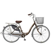 シティサイクル カールアルミ オートライト 26型 変速なし ブラウン CUALP26H