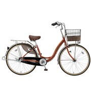シティサイクル カールファッション オートライト 26型 内装3段変速 オレンジ CUALP263H-SP
