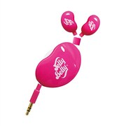 Jelly Belly コードリールイヤホン ピンクホワイト JB-MEP2-SPW
