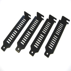 ロープロファイル用 スリット付スロットカバー 4枚入 黒 N-SLIT-LPB