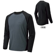 1104718 [WIC.ラグランロングスリーブT Men's ブラック×シャドウ BK/SD サイズ XL]