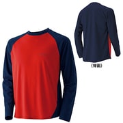 1104718 [WIC.ラグランロングスリーブT Men's ダークネイビー×レッドブリック DN/RB サイズ M]