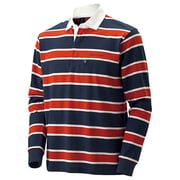 1104782 WIC ラガーシャツ L/S M'S DN/DR XL [ダークネイビー×ディープレッド]