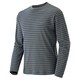 1104818 WIC ボーダーL/S T M'S CHGY M [チャコールグレー]