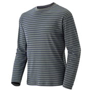 1104818 WIC ボーダーL/S T M'S CHGY L [チャコールグレー]