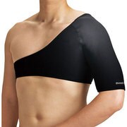 1107121 [サーマテックショルダーウォーマー Men's ブラック BK サイズ M]