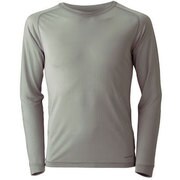 1107251 [スペリオルシルクL.W. ラウンドネックシャツ Men's ライトグレイ LTGY サイズ L]