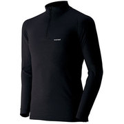 1107488 [ジオラインL.W.ハイネックシャツ Men's ブラック BK サイズ M]