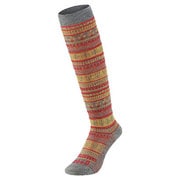 1108768 [メリノウール ジャカードハイソックスWomen's HGY ヘザーグレー M 23～25cm]