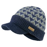1108833 [ウール ニットビルキャップ ピークス ネイビー]