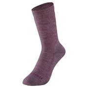 1108888 [メリノウール ウォーキングソックス Women's MAU モーブ M 23～25cm]