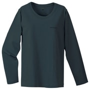 2104170 [ペアスキンコットン ロングスリーブT Women's ブラック BK XL]