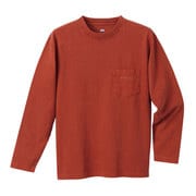 2104172 [ウォッシュアウト ペアスキンコットン ロングスリーブT ラスト RUST XL]