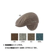 1108442 [クリマツイード ハンティングキャップ L ブラウン BN]