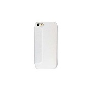 OWL-CVIP35(WH) [iPhone5/5S/5C用 イタリアンレザー手帳型カバー FENICE（フェニチェ） 白]