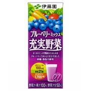 充実野菜ブルーベリーミックス 紙パック 200ml×24本 [野菜・果実混合飲料]