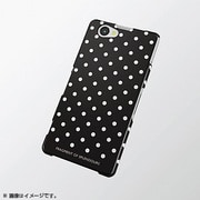 PD-SO02FPVG01 [Xperia Z1f SO-02F用 シェルカバー for Girl ドット(ブラック)]