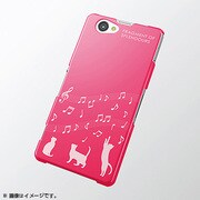 PD-SO02FPVG03 [Xperia Z1f SO-02F用 シェルカバー for Girl キャット(ピンク)]