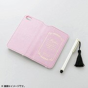 PS-A13PLFG02 [iPhone 5c用 ソフトレザーカバー for Girl パープル×ストライプ]