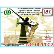 UU72651-02 [1/72 英・エリコン20mm Mk.IIIA 艦載 単装機関砲]
