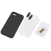 RT-P5SC14/B [iiPhone SE/5s/5用 フラワー ジュエリー シリコンジャケット ブラック]