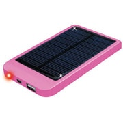 ソーラー充電器 2000mAh ピンク AH9044