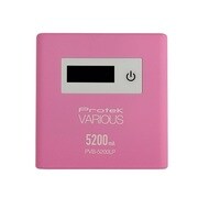 VARIOUS BATTERY 5200mAh USB出力:2ポート 最大合計:2A ライトピンク PVB-5200LP