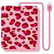 iDress Girls i 乾電池式充電器forスマートフォン 単3×4本タイプ USB出力:1ポート 最大:0.7A ピンクレオパード iDP5-AB4