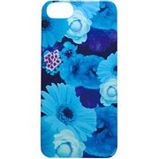 iD5S-BC2 [iPhone 5/5s用 Girls i バックカバー ブルーフラワー]