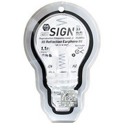 SIGN REFLECTOR CORD EARPHONES ホワイト AHP-111W