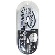 SIGN REFLECTOR CORD EARPHONES スポーツタイプ ホワイト AHP-113W